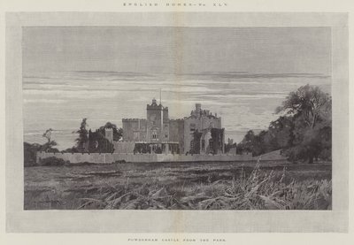 Powderham Castle from the Park by Charles Auguste Loye